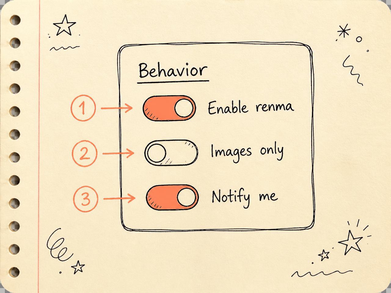 Behavior toggles sketch
